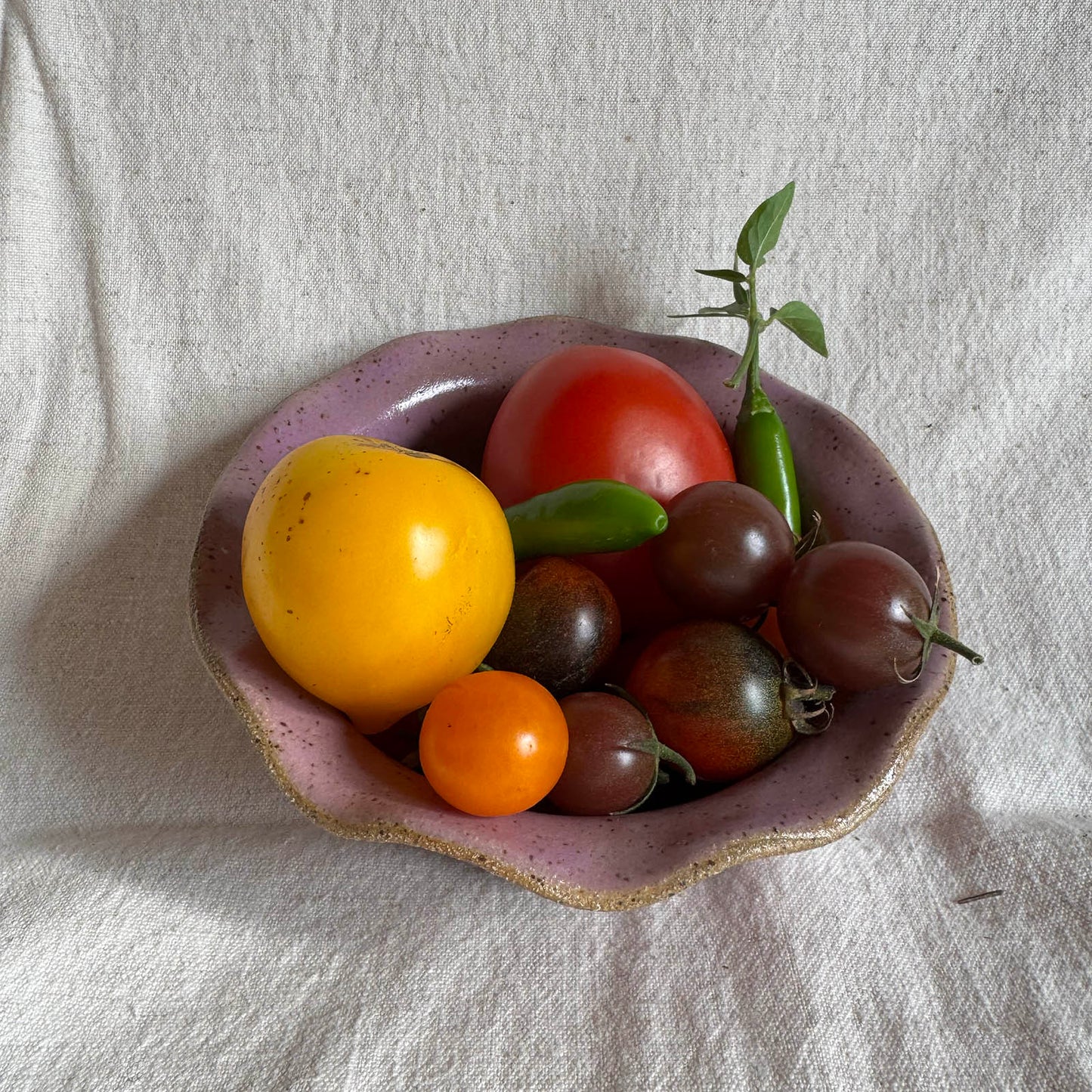ruffled harvest bowl