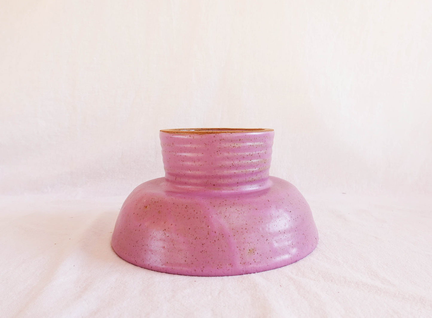 Lilac Pedestal Serving Bowl Dish or Fruit Bowl