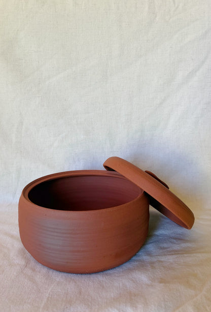 **ON HOLD DO NOT PURCHASE** Tortillero Tortilla Warmer domed red clay