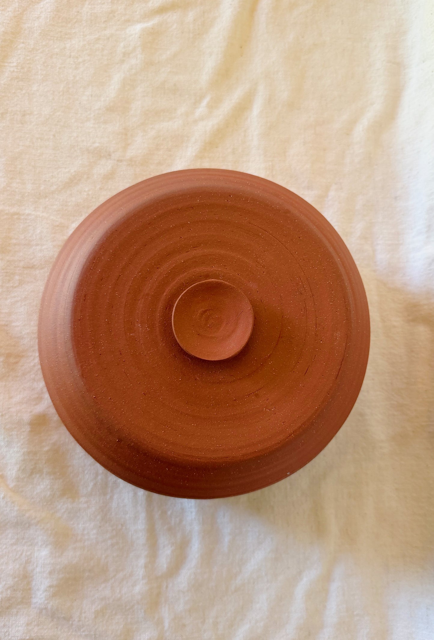 Tortillero Tortilla Warmer raw red clay