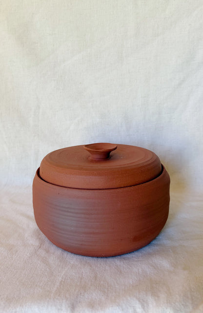 **ON HOLD DO NOT PURCHASE** Tortillero Tortilla Warmer domed red clay
