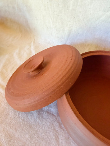 **ON HOLD DO NOT PURCHASE** Tortillero Tortilla Warmer domed red clay