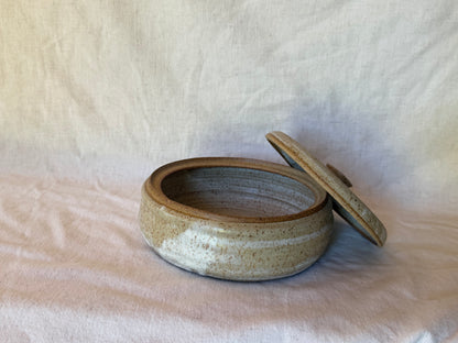 **ON HOLD** Tortillero Tortilla Warmer Speckled Cream