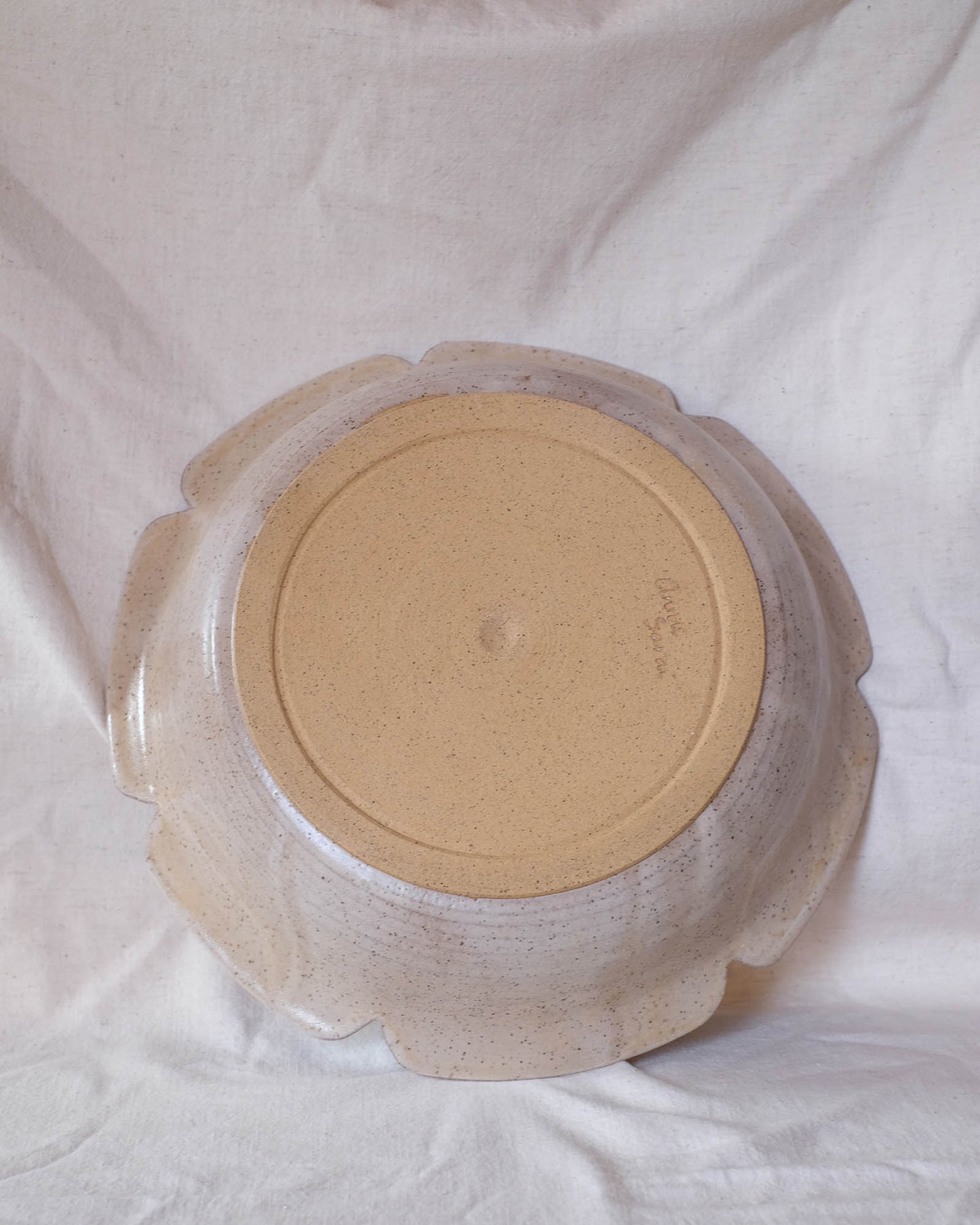 Flower Petal Serving Bowl, apricot