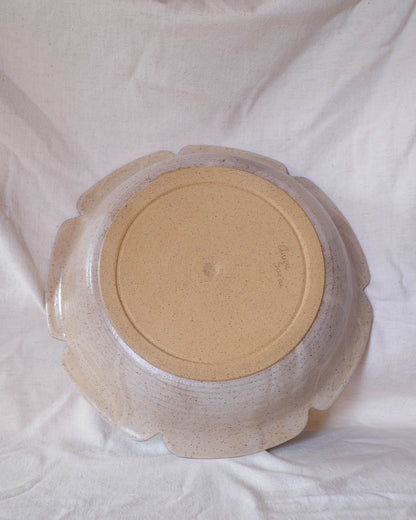 Flower Petal Serving Bowl, apricot