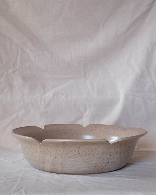 Flower Petal Serving Bowl, apricot