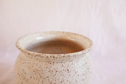 Creamy Speckles Bubbly Vase / Utensil Crock