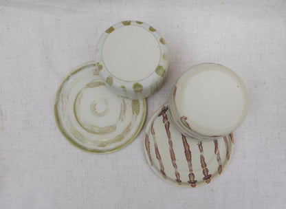 Stripes Cup and Saucer Sets (4 Pieces)