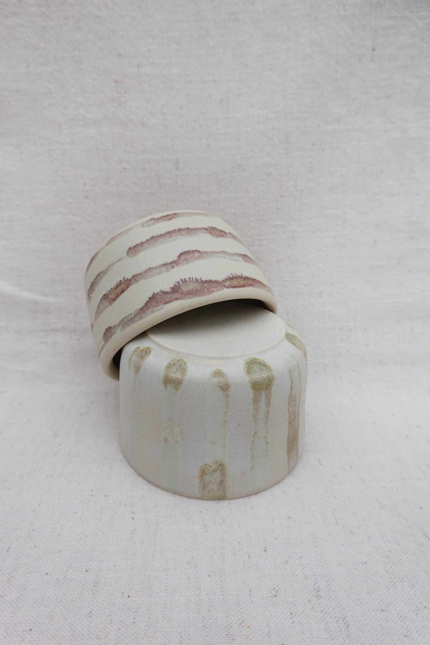 Stripes Cup and Saucer Sets (4 Pieces)