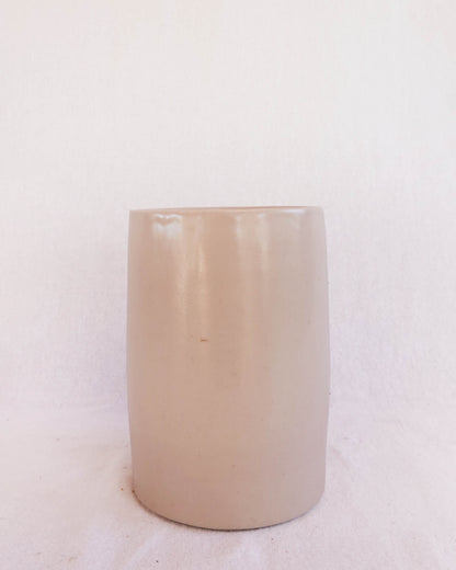 Blush and Deep Green Sketched Vase