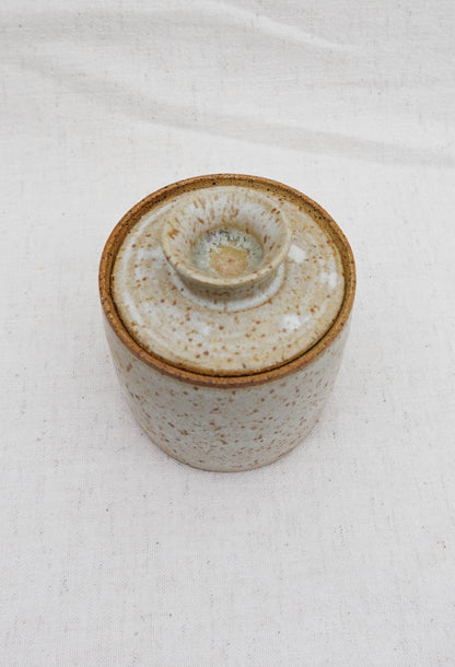 Speckled Jar with Knob Lid