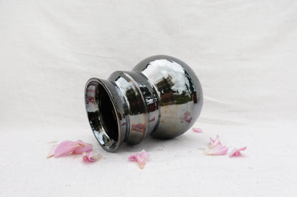 Metallic Angular Vase