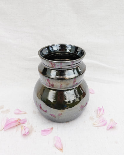 Metallic Angular Vase