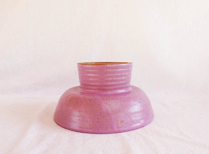Lilac Pedestal Serving Bowl Dish or Fruit Bowl