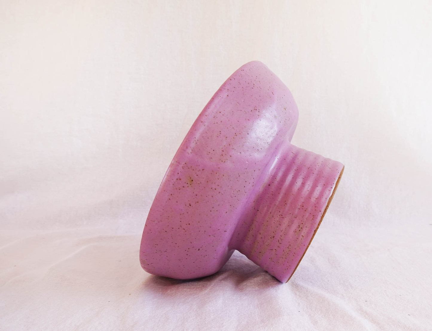 Lilac Pedestal Serving Bowl Dish or Fruit Bowl
