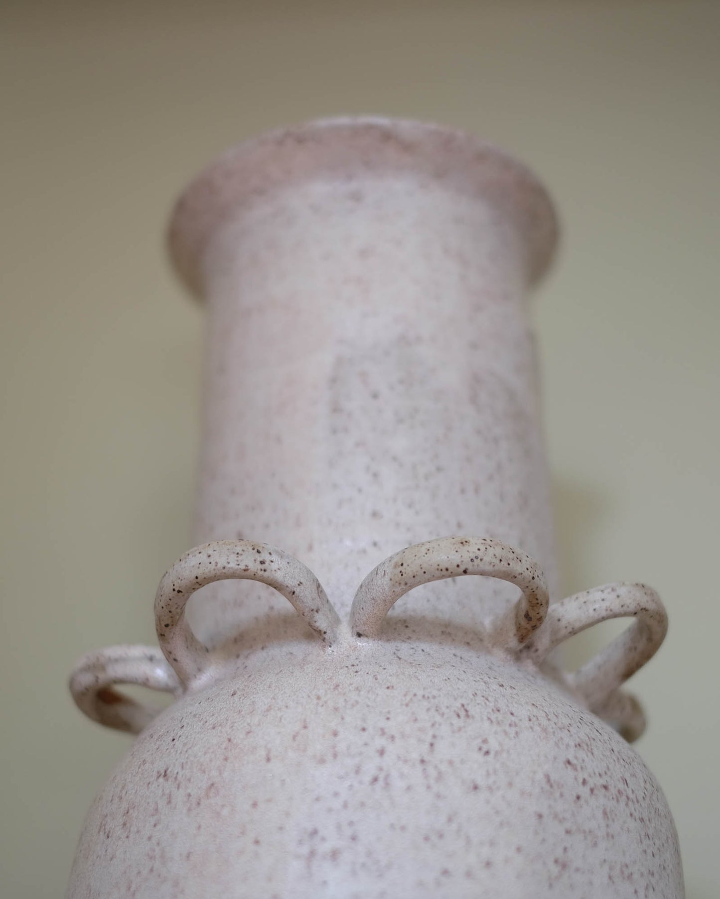 Creamy White Flower Loop Vase